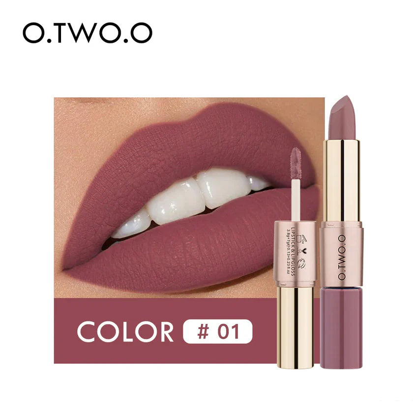 O.TWO.O 2IN1 Matte Lipstick & Liquid -RGLL 01 3.5 GM