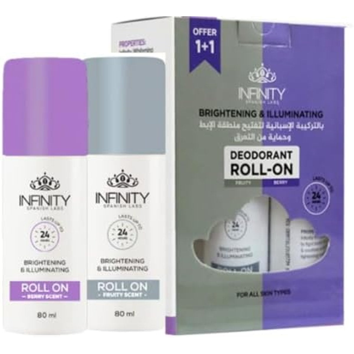 Infinity Roll On Berry + Fruity 80 ml (1+1)