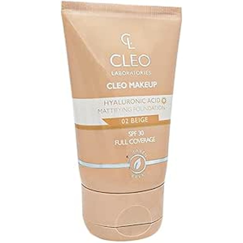 Cleo Hyaluronic Acid Mattifying Foundation Beige 02-30 Ml