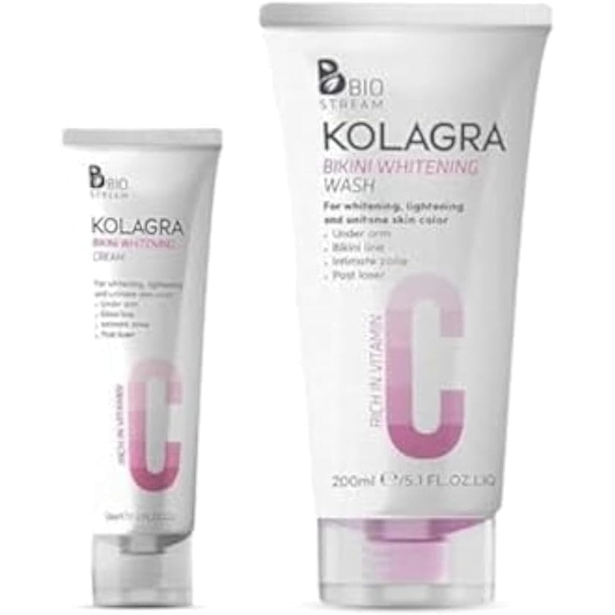 Kolagra Bikini Wash 200ml + Bikini Cream 50ml