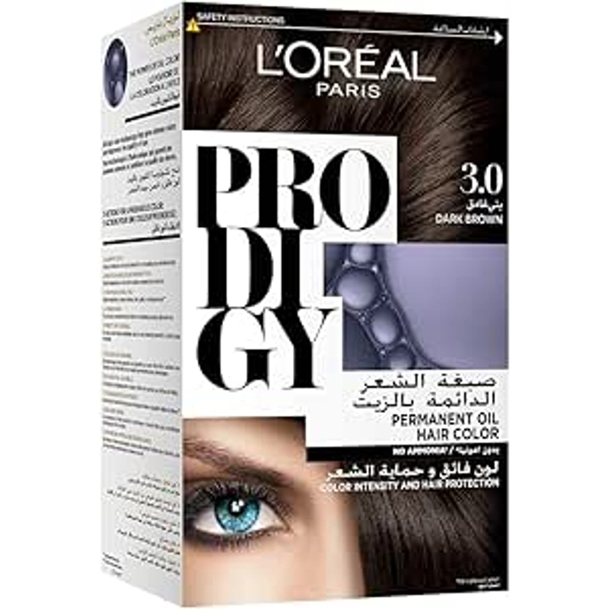 L'Oréal Prodigy Hair Color No. 3.0 Dark Brown