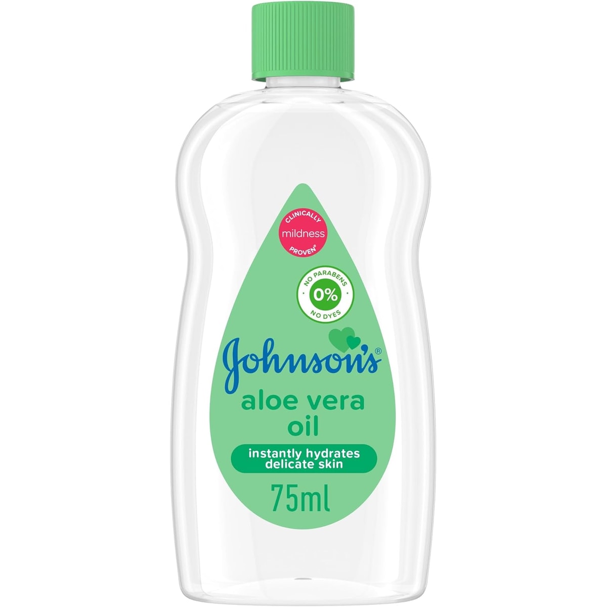 Johnson's Baby Oil with Aloe Vera 75ml Mega Green