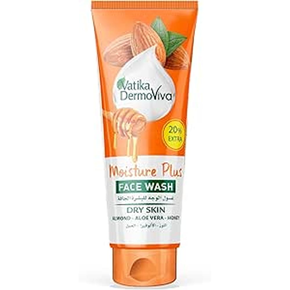 Vatika Dermoviva Facial Wash 50+10ml Ultra Hydrating Almond