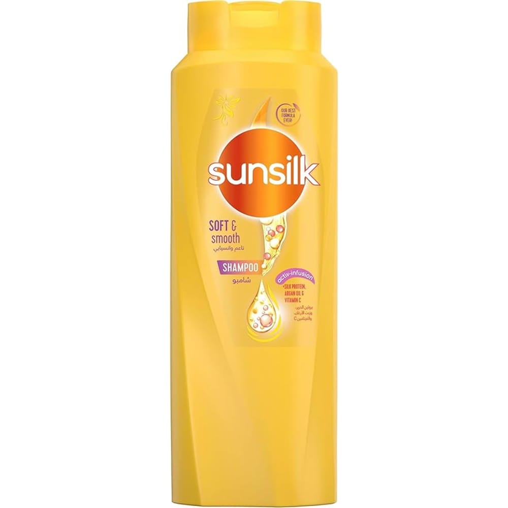 Sunsilk Shampoo 600ml, 20% off, regular formula for smooth, silky, yellow hair