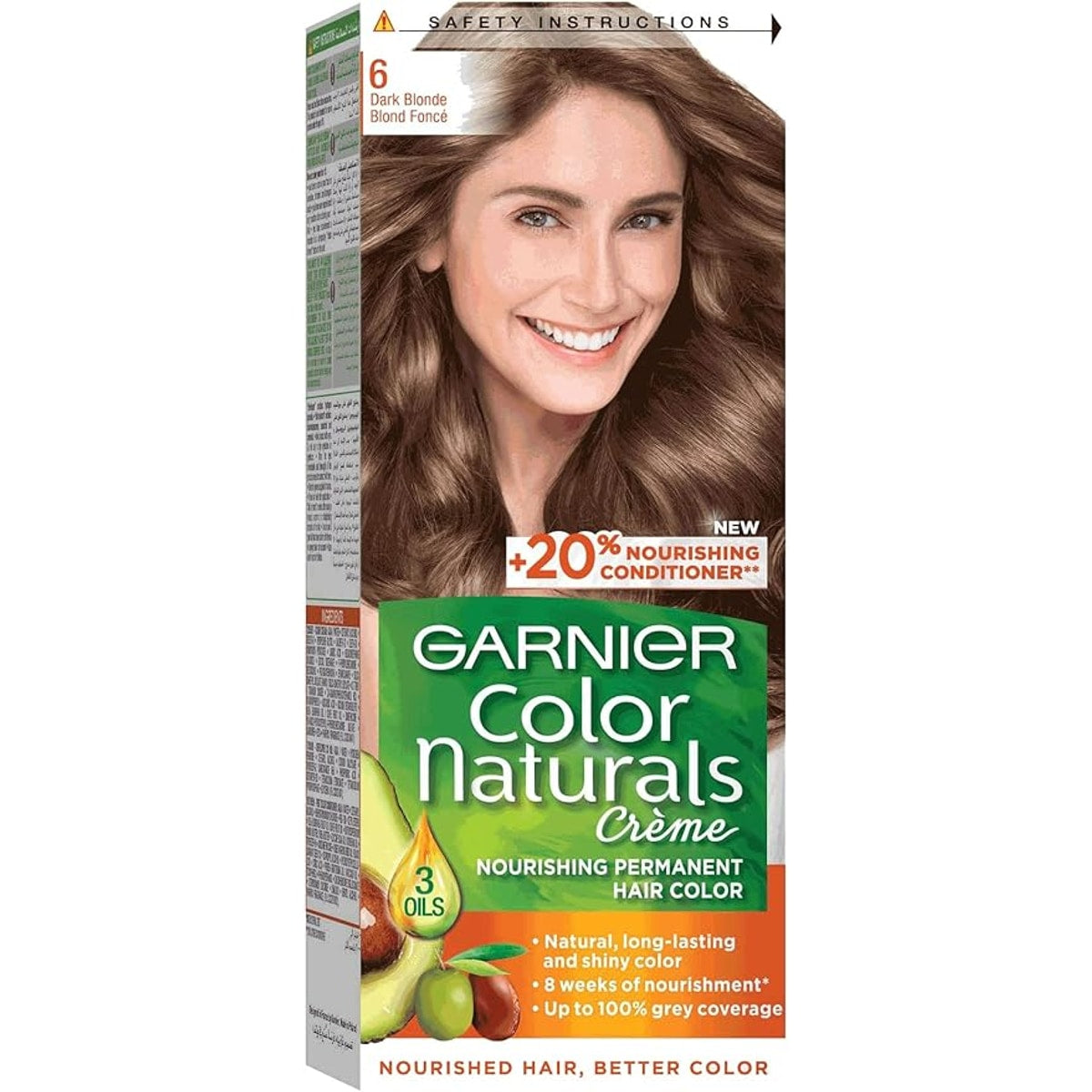 Garnier hair dye number 6 dark blonde, 20% discount