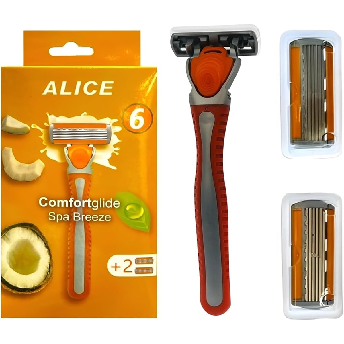 Alice - Razor For Women, Pivoted Head, Yellow, Model - AS-02