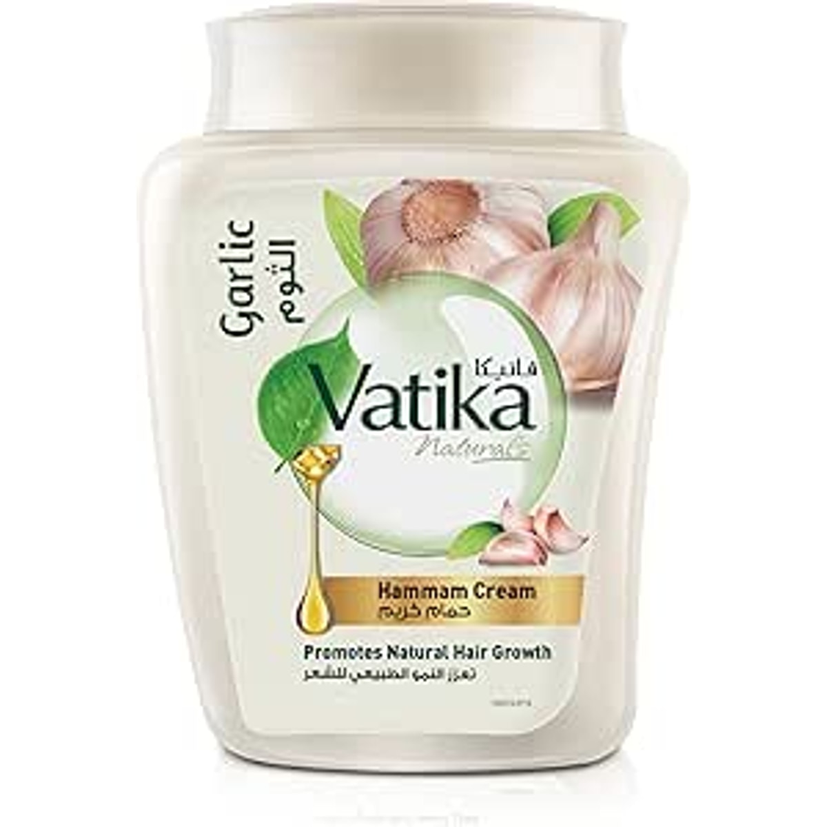 Vatika Small Bath Cream 225ml with Garlic (White)