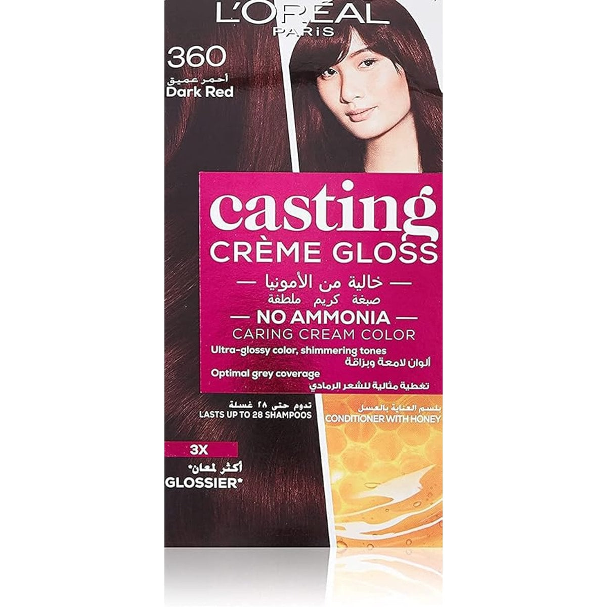 L'Oréal Casting Hair Color No. 360 Dark Cherry Deep Red