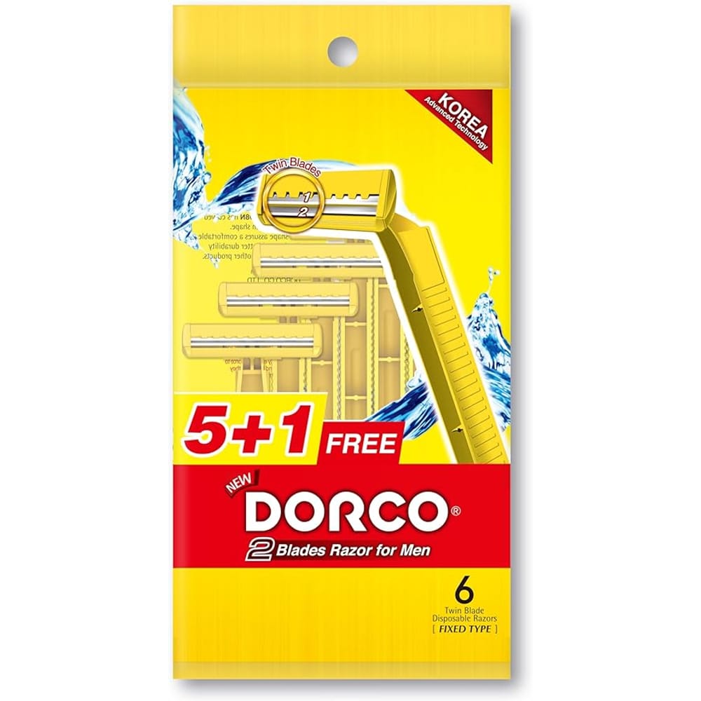 Dorco Yellow Razor Blades Pack 5+1