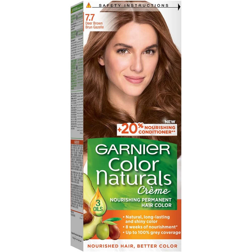 Garnier hair dye number 7.7, light brown, 20% discount