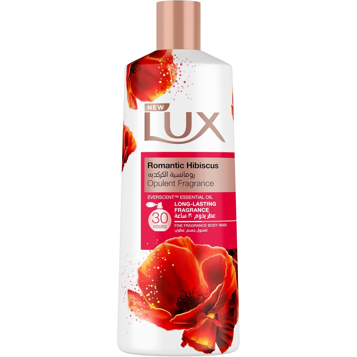 Lux Shower Gel 500ml Romantic Hibiscus, lasts 30 hours