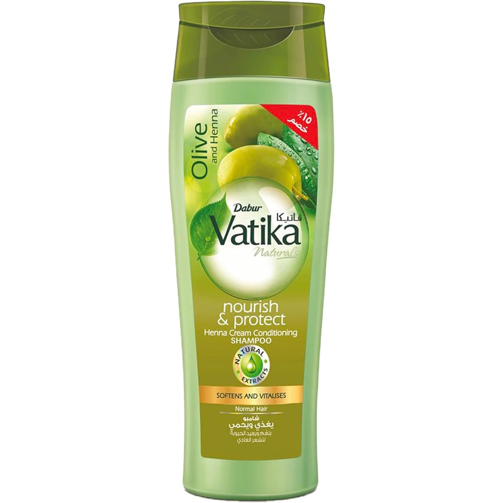 Vatika Shampoo 180ml (Nourishes and Protects) with Henna and Almond - 15% Discount - New Look
