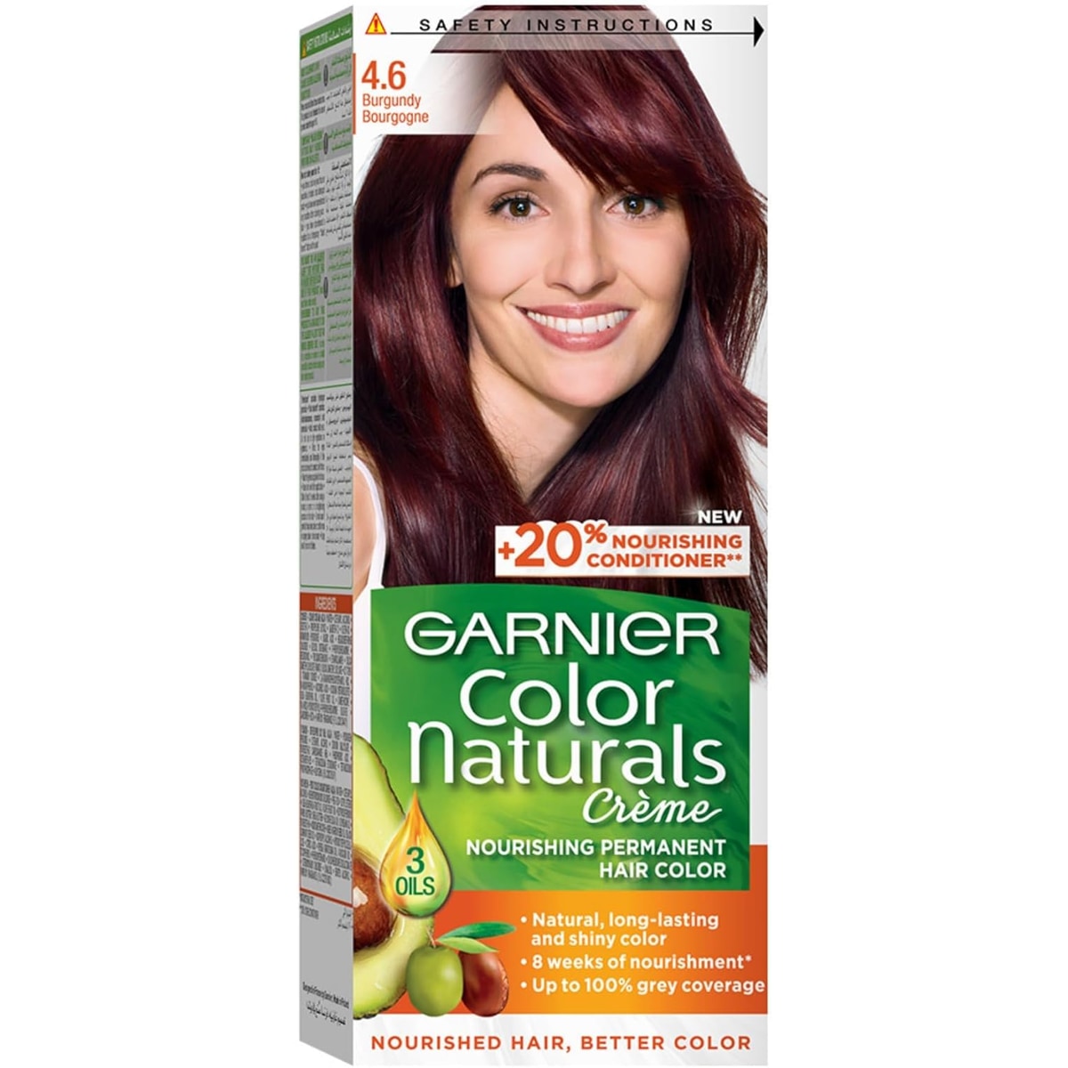 Garnier hair dye number 4.6 Burgundy, 20% discount