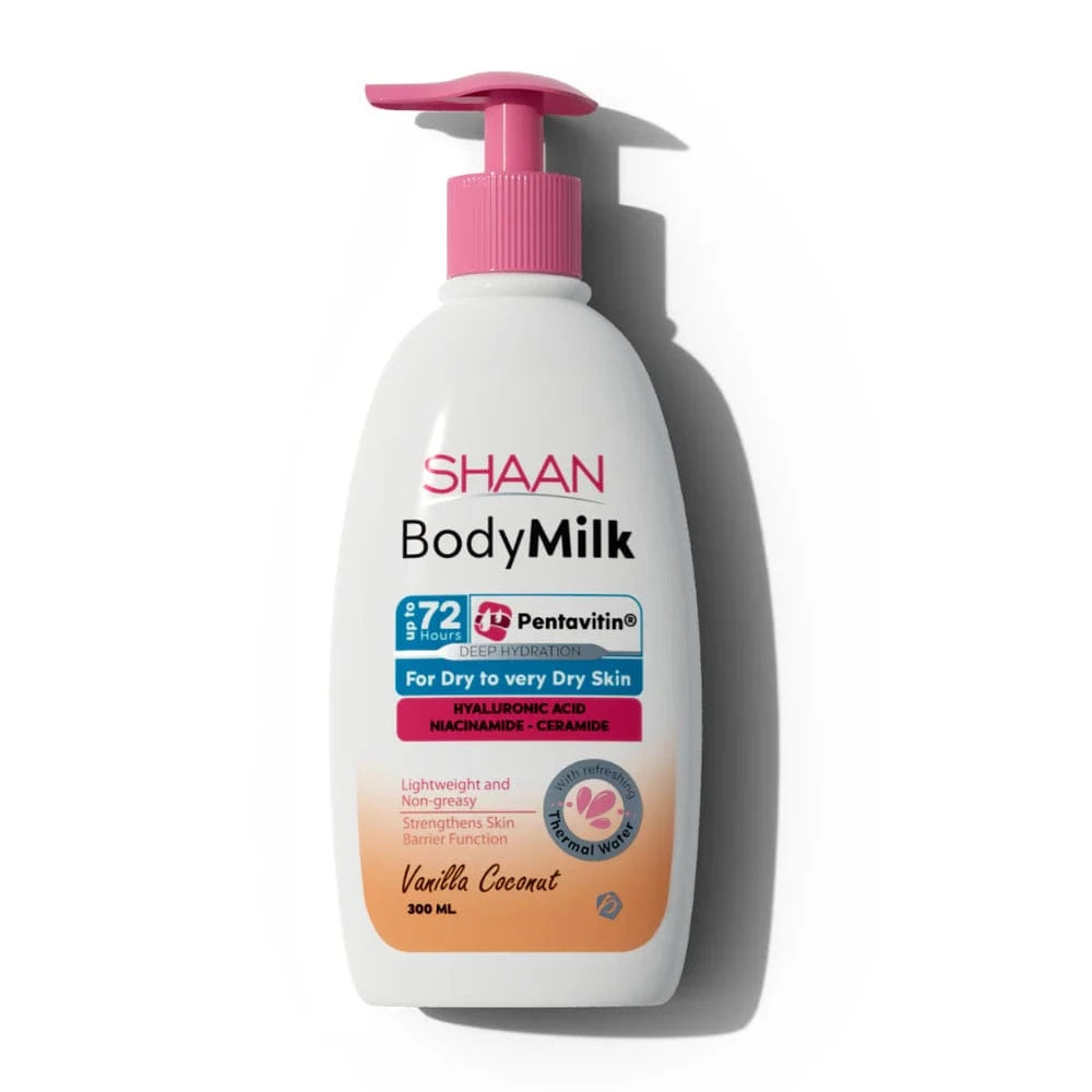 Shan Body Milk Moisturizing Lotion Vanilla Coconut 300ml