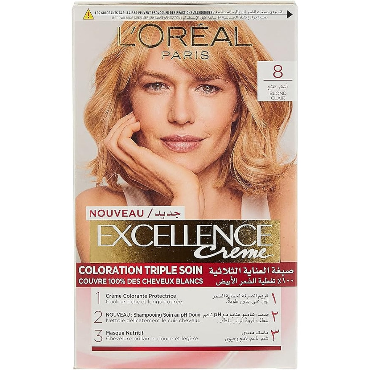 L'Oreal Excellence Hair Color No. 8 Light Blonde