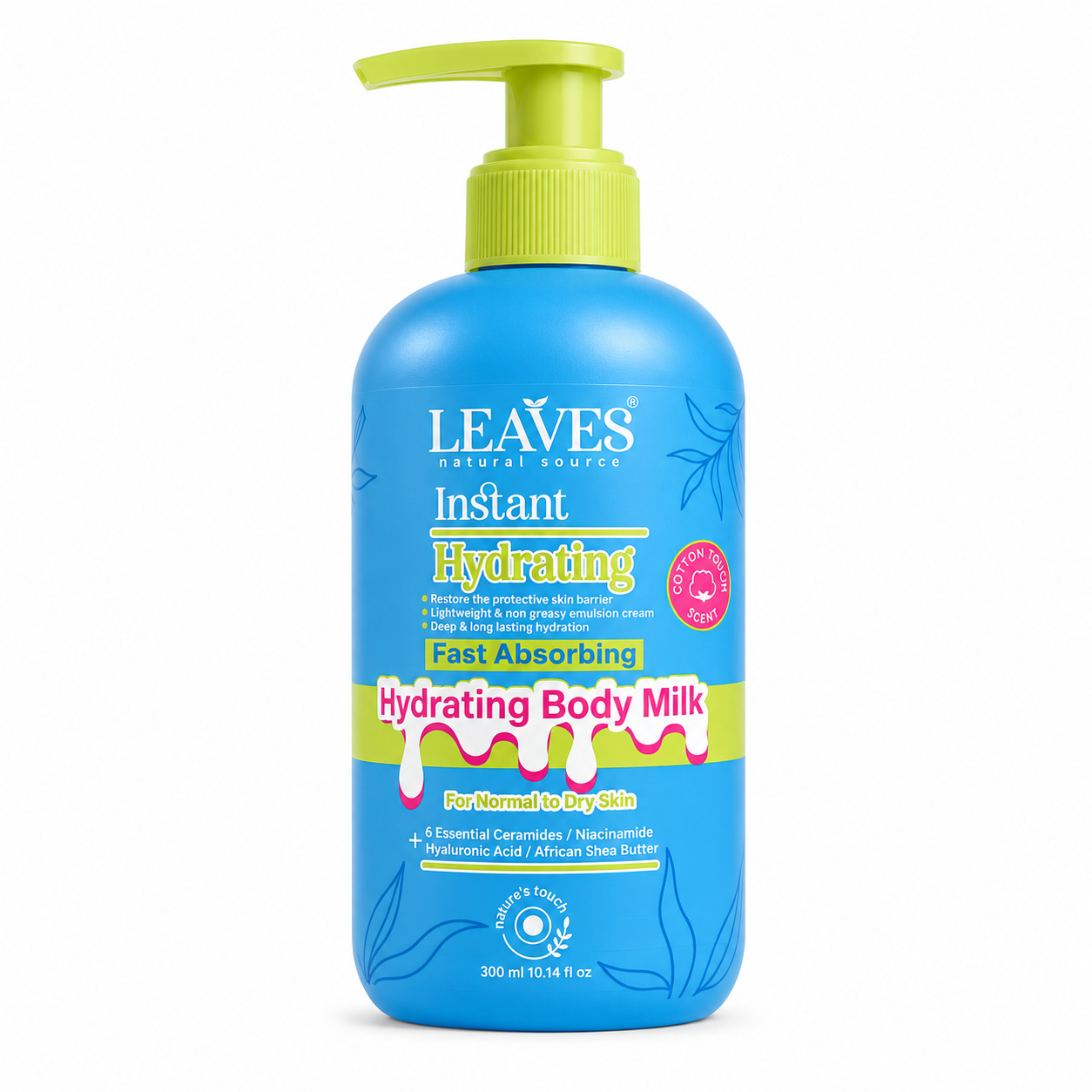 Leaves Body Milk 300ml Cotton Touch