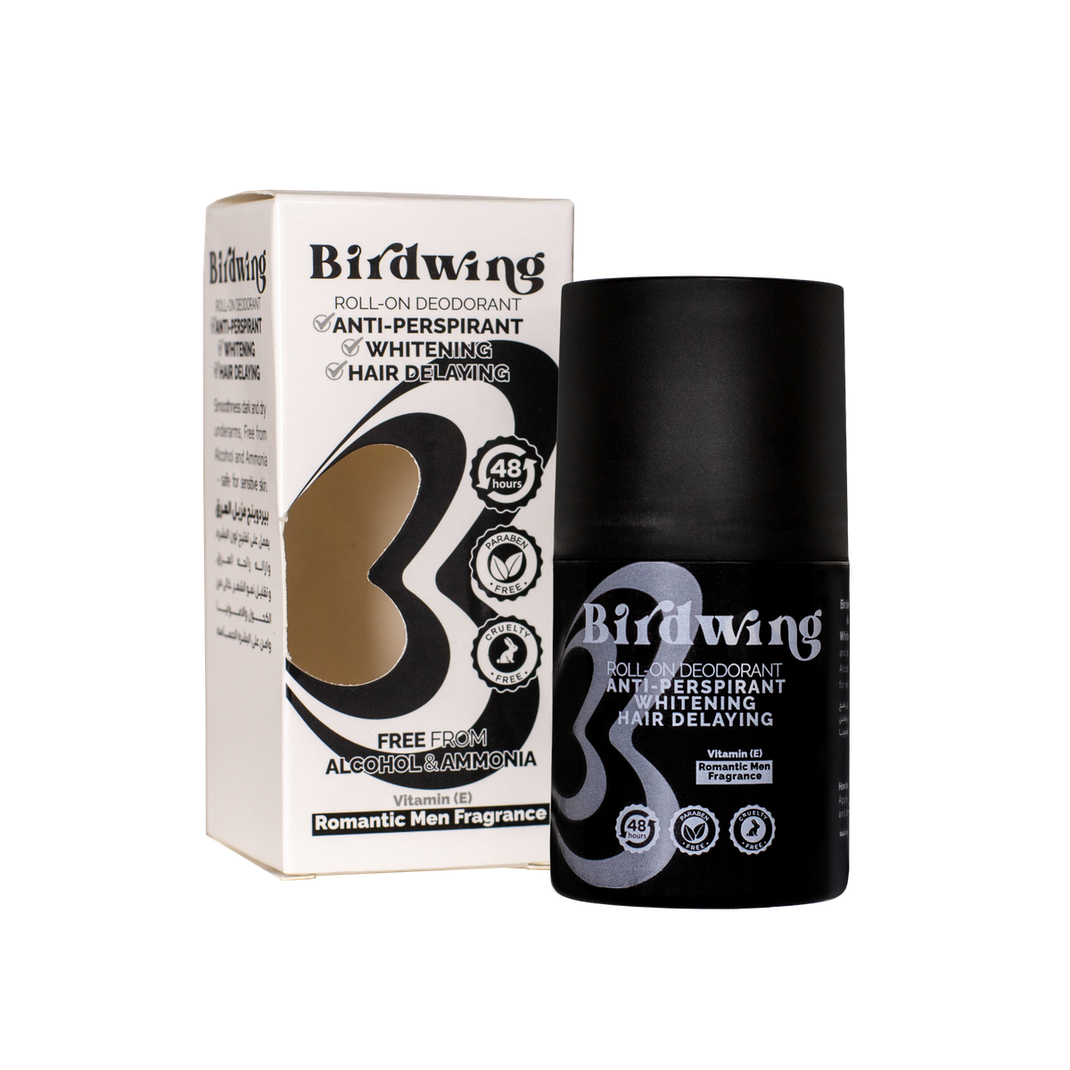 Birdwing  Roll - On Deodorant - Romantic Men Fragrance 50ml