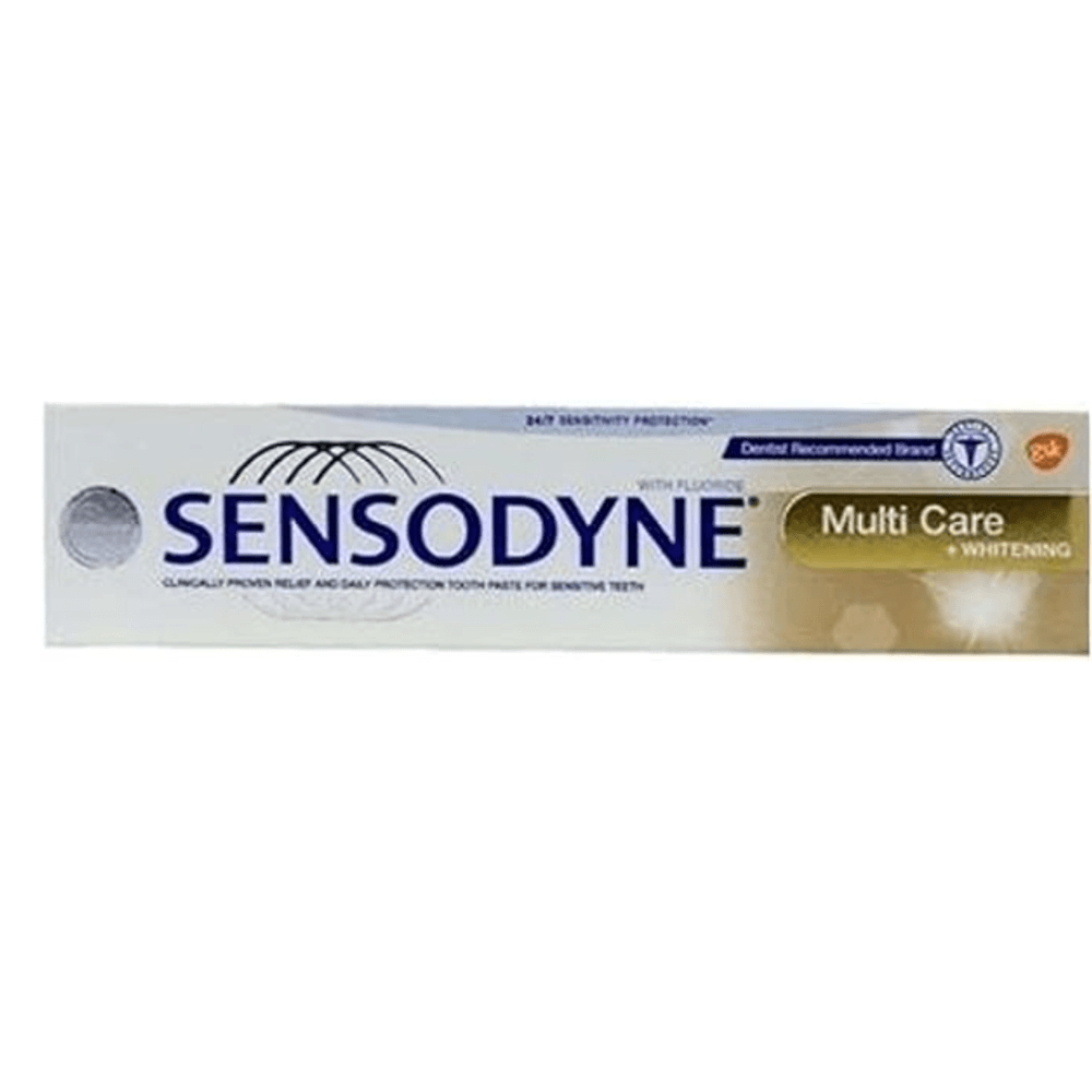 Sensodyne Multicare Toothpaste 20ml + Whitening Gold