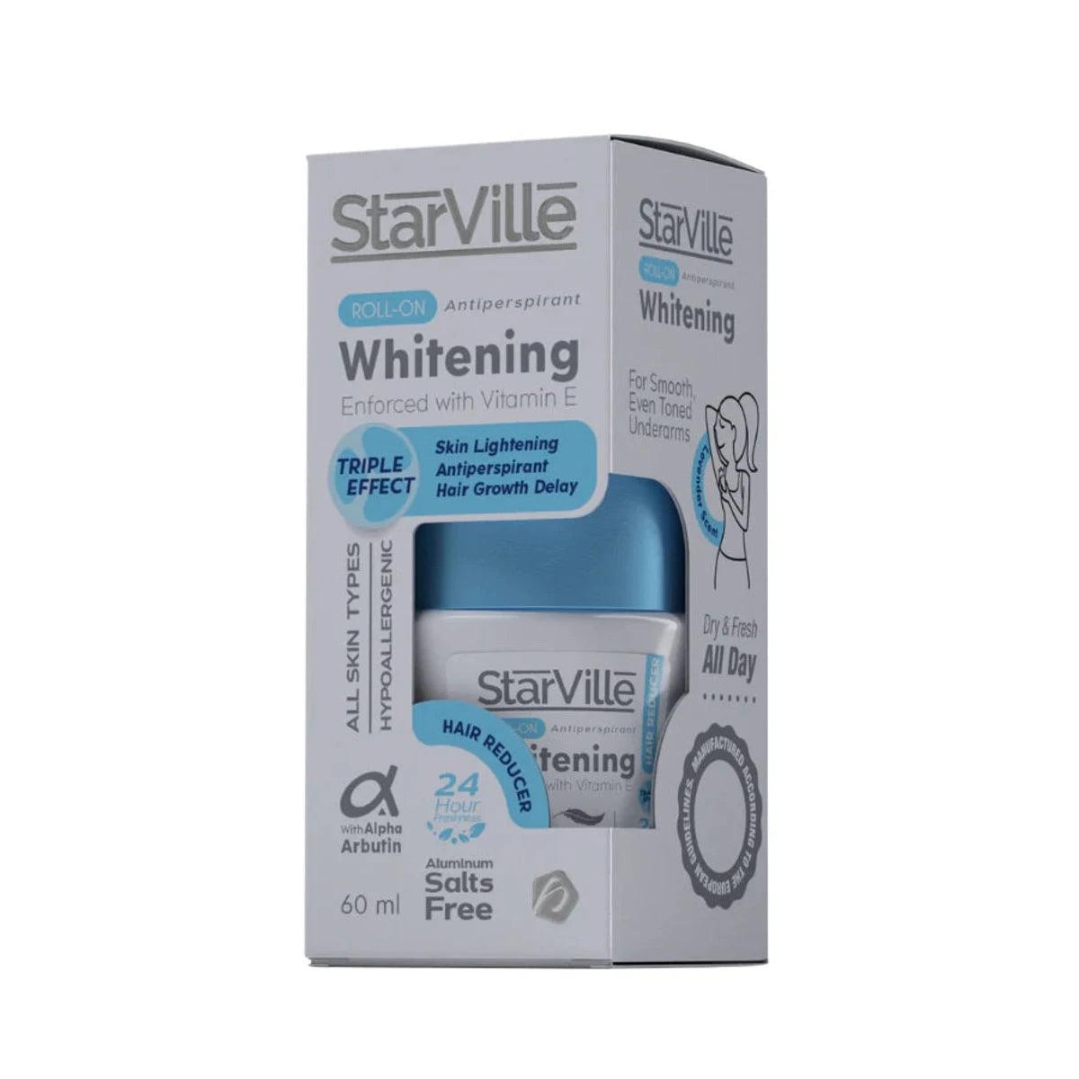 Starville Whitening Roll On Hair Reducer 60 ml