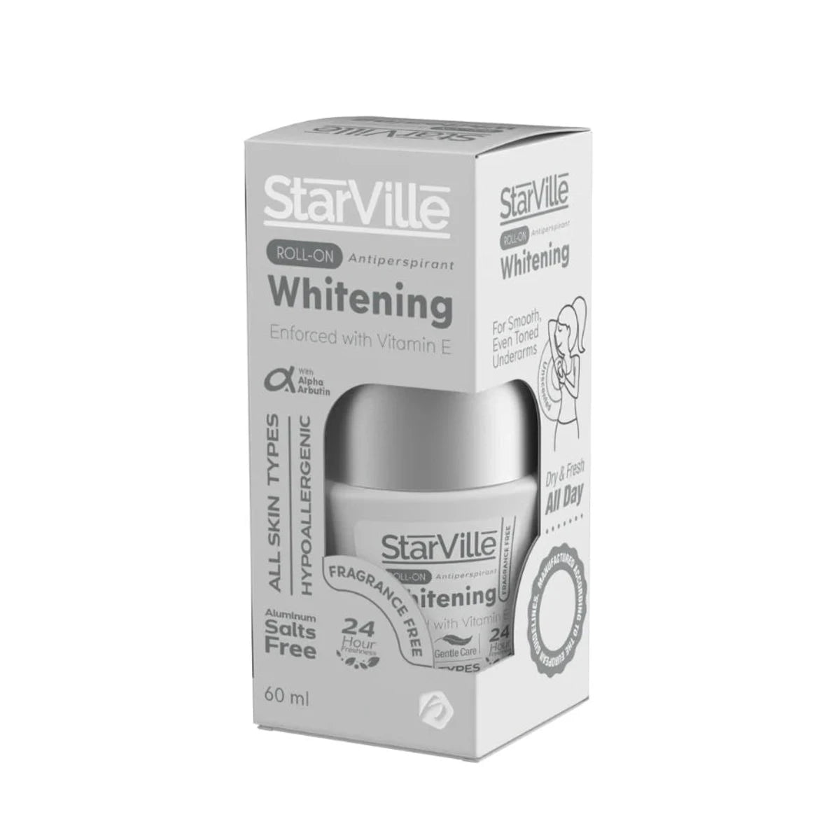 Starville Antiperspirant & Whitening Fragrance-Free 60ml