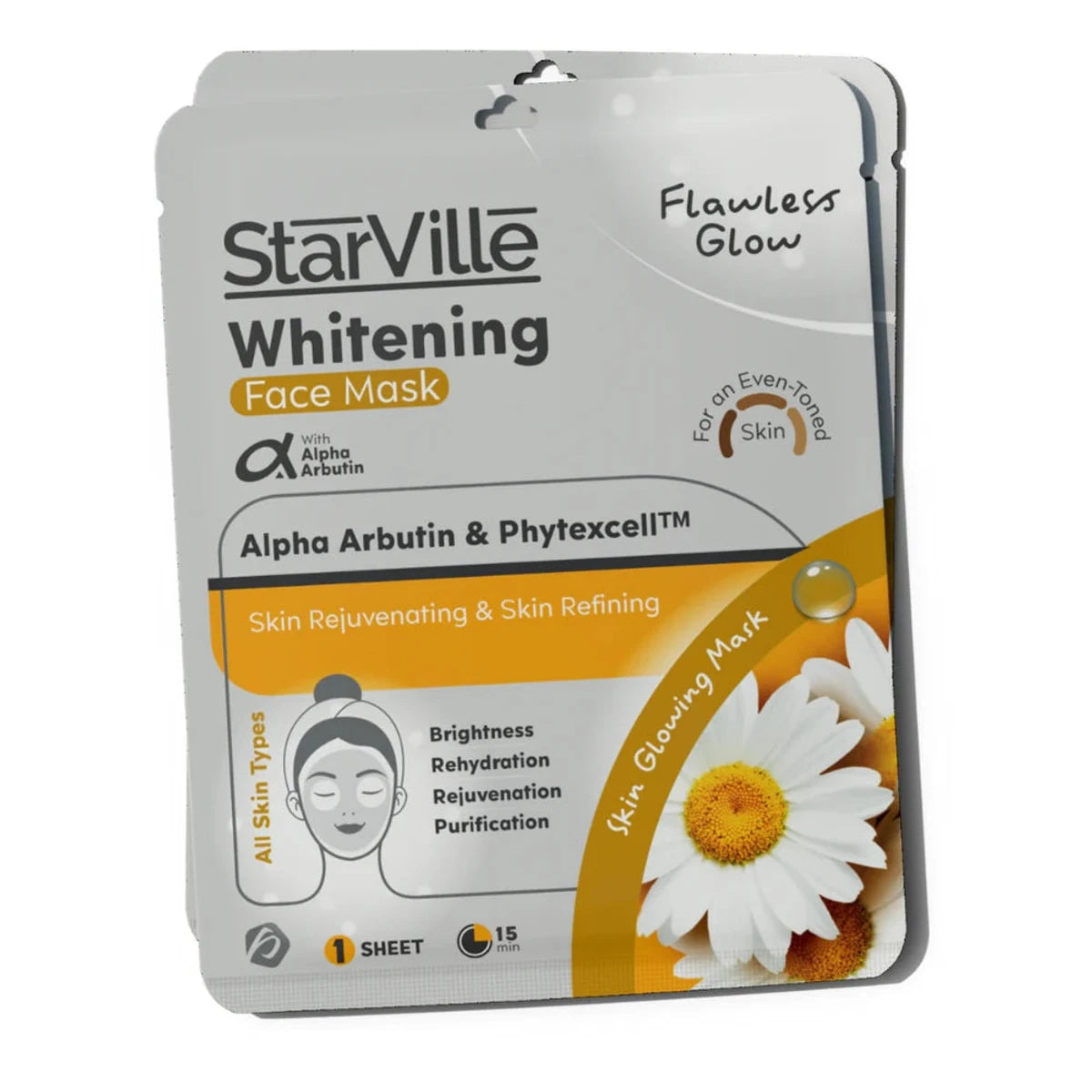 Starville  Sheet Mask Alpha Arbutin for all skin types