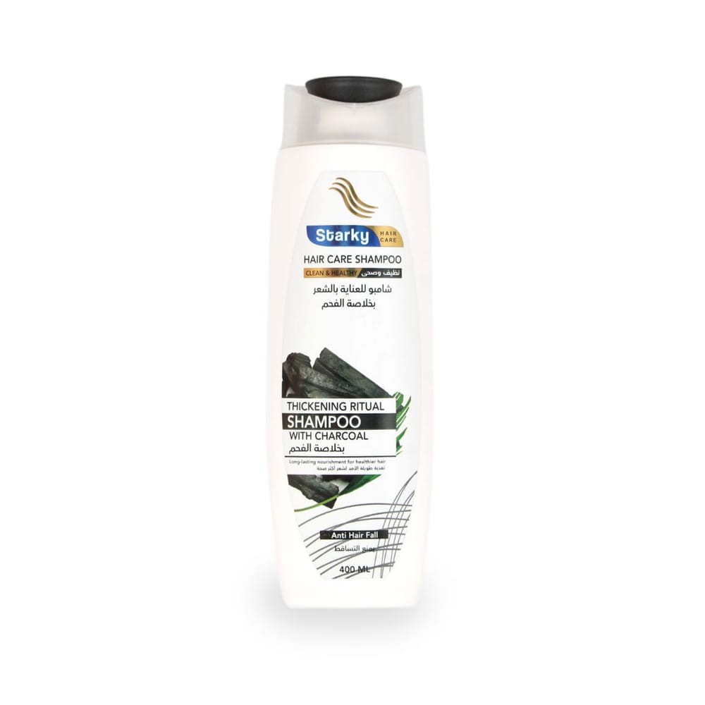 Starky Hair Care Shampoo With Charcoal Clean&Healthy Anti Hair Fall-400ml