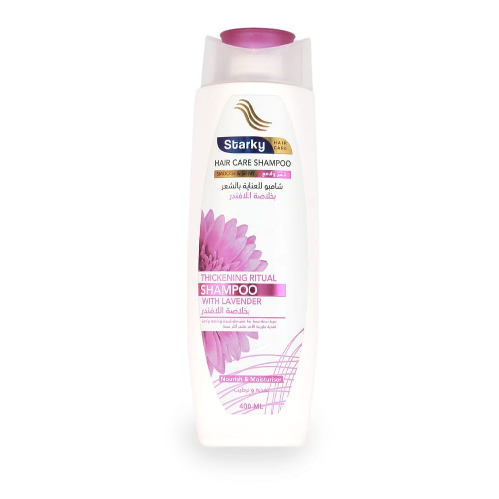 Starky Hair Care Shampoo With Lavender Smooth&Shiny Nourish&Moisturiser-400ml Brand: Starky