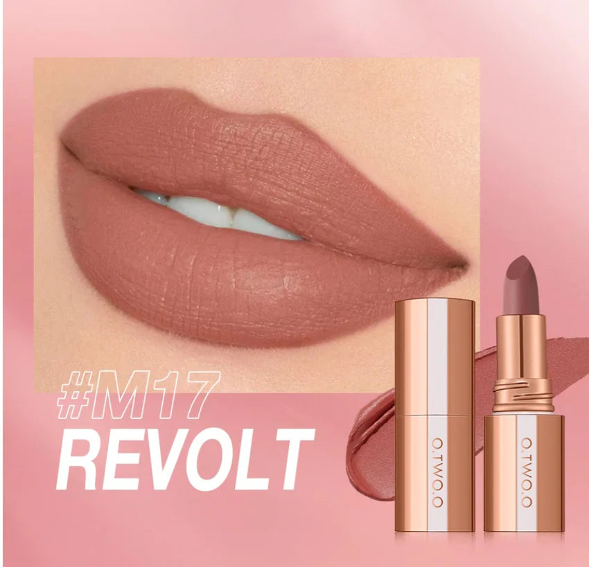 O.TWO.O Intense Misty Kiss Lock Color Matte LipStick - M17/Revolt 4GM - SC064